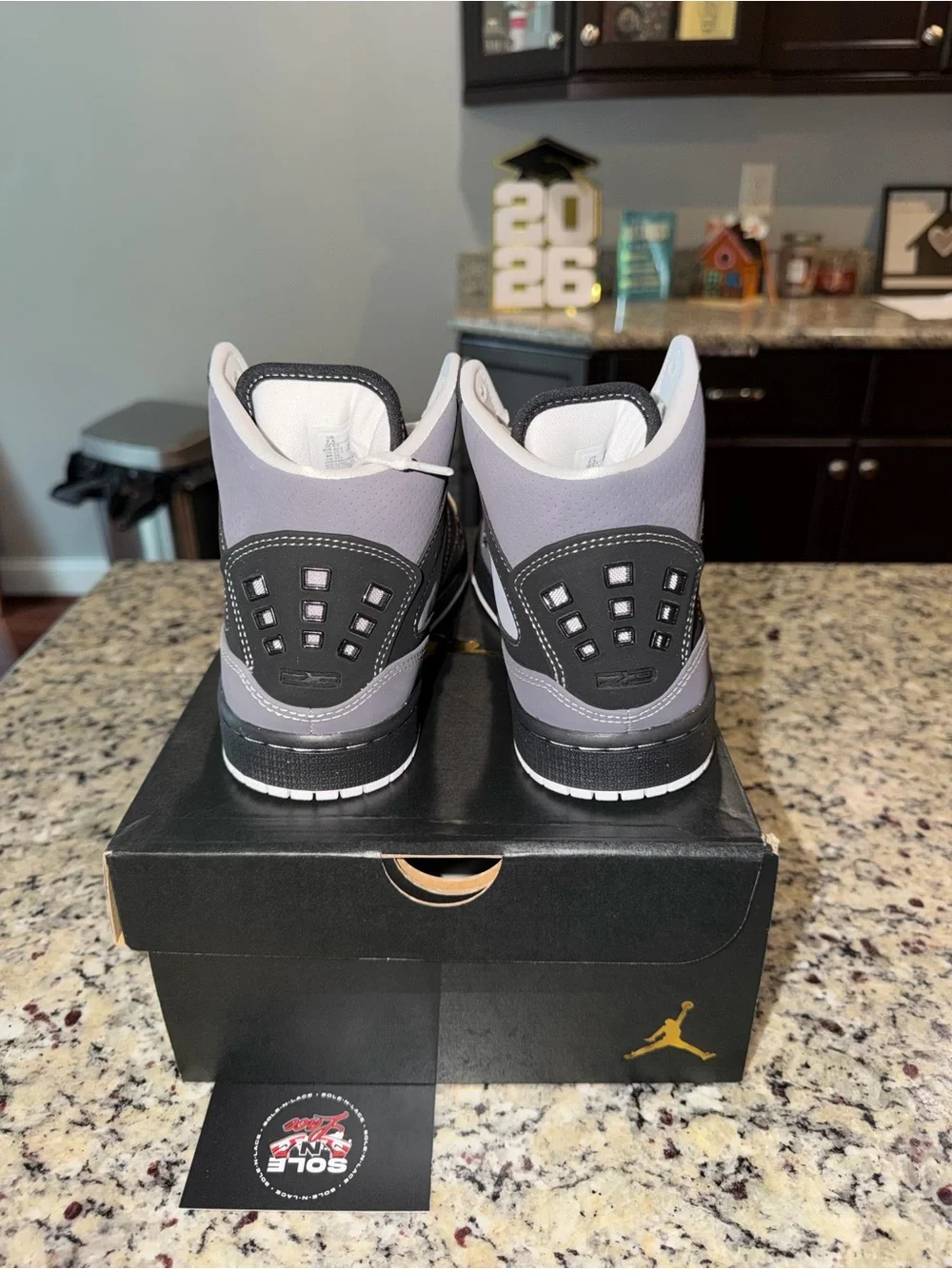 Size 7.5 Jordan 1 Flight Gray SKU 372704-002 Brand New